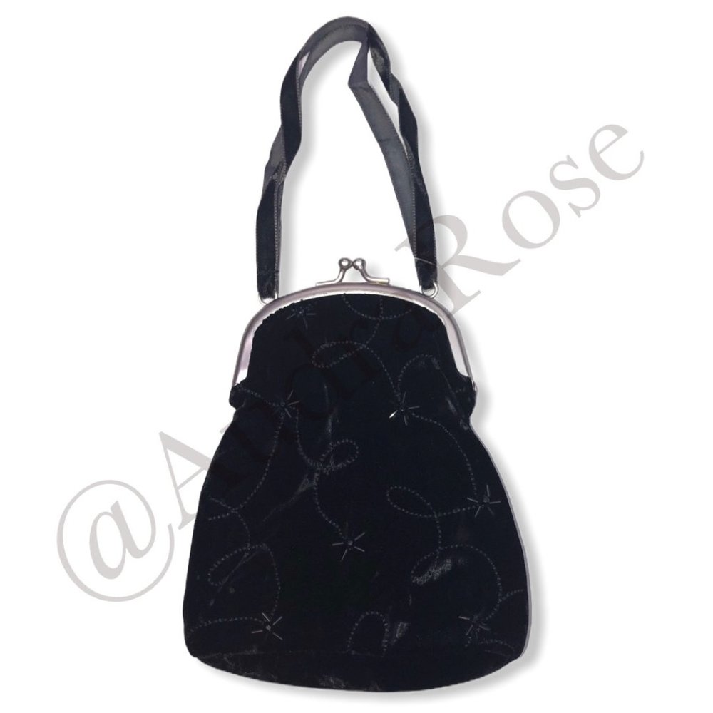 Gymboree Prim and Proper velvety beaded purse NWT